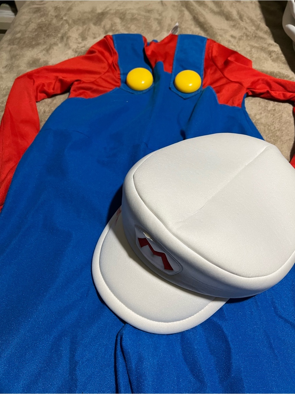 Nintendo Super Mario Red and Blue Kids Costume size 10-12